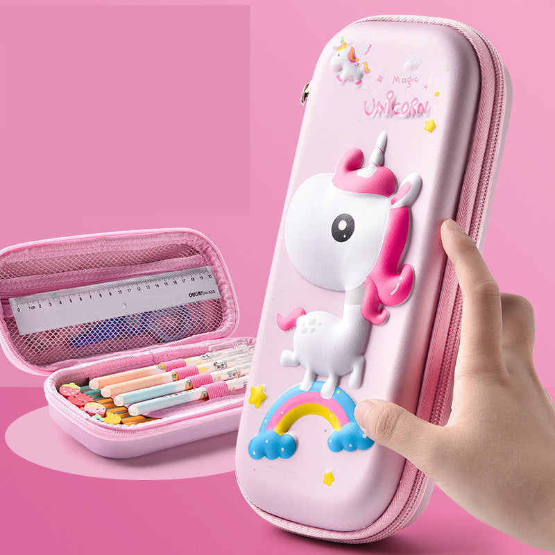 Pencil Case Female Cartoon Lovely Large Capacity Pencil Case