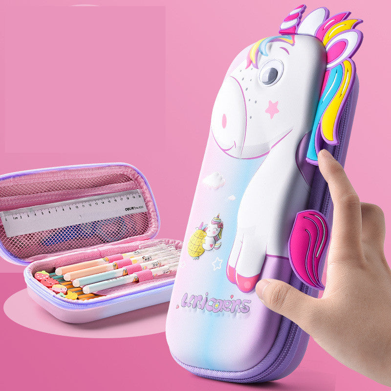 Pencil Case Female Cartoon Lovely Large Capacity Pencil Case