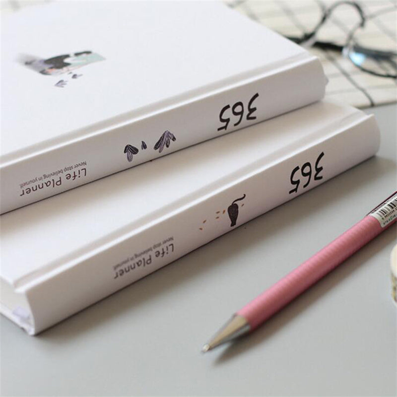 Simple Colored Inside 365 Schedule Planner Notebook