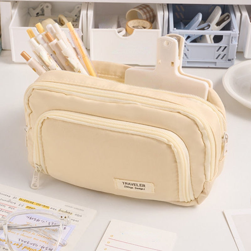 Aesthetic Large Capacity Stationery Case