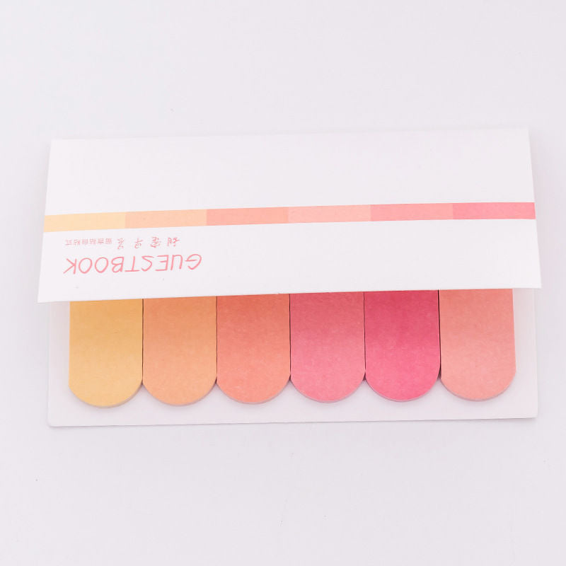 Color Gradient Post-It Notes Index Indicator Labels