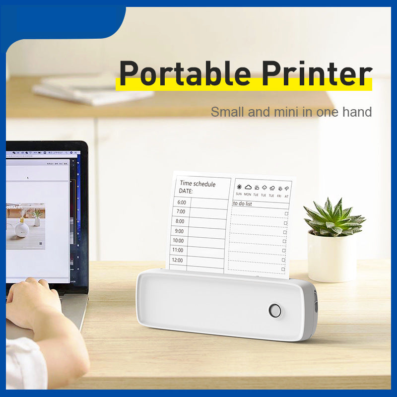 Portable A4 Thermal Printer Document File Word PDF Test Paper Photo Mini Wrong Question