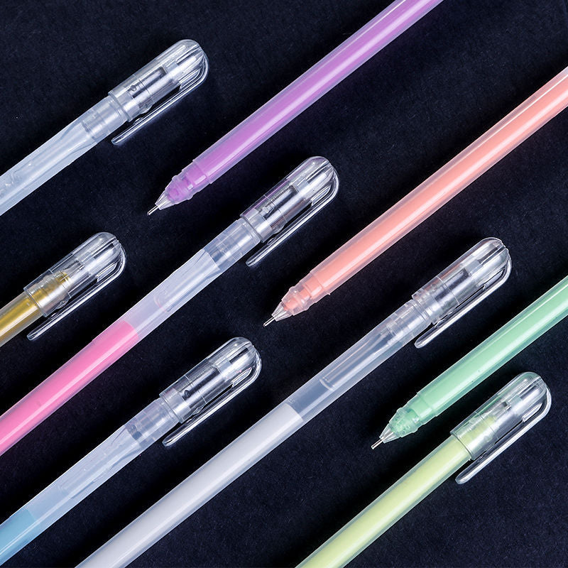 Highlighter Pen Set Flashing Pen Cute Korean Style Highlight Pen Color Gel Pen