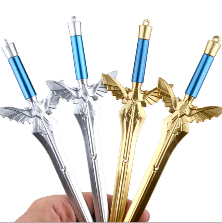 Angel Wing Sword Gel Pen Gold Silver Sword Black Gel Pen