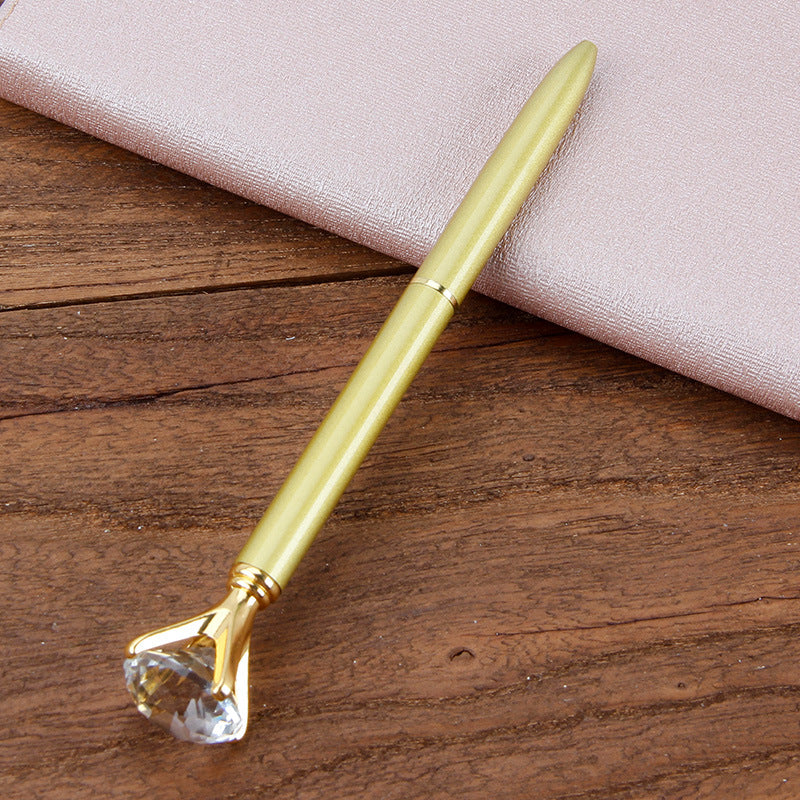 Metal Ballpoint Pen Student Gift Diamond Ballpoint Pen Creative Crystal Advertising Pen