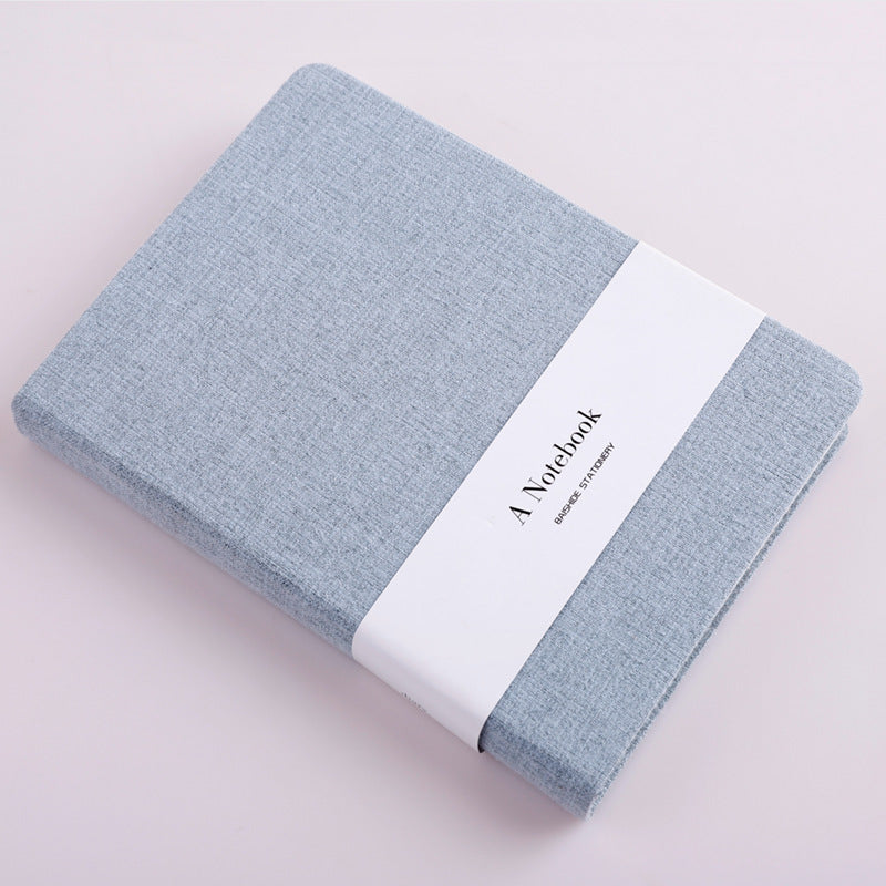 Notebook with a cloth cover