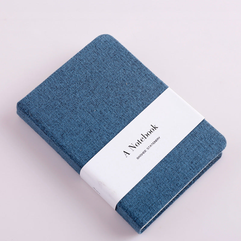 Notebook with a cloth cover