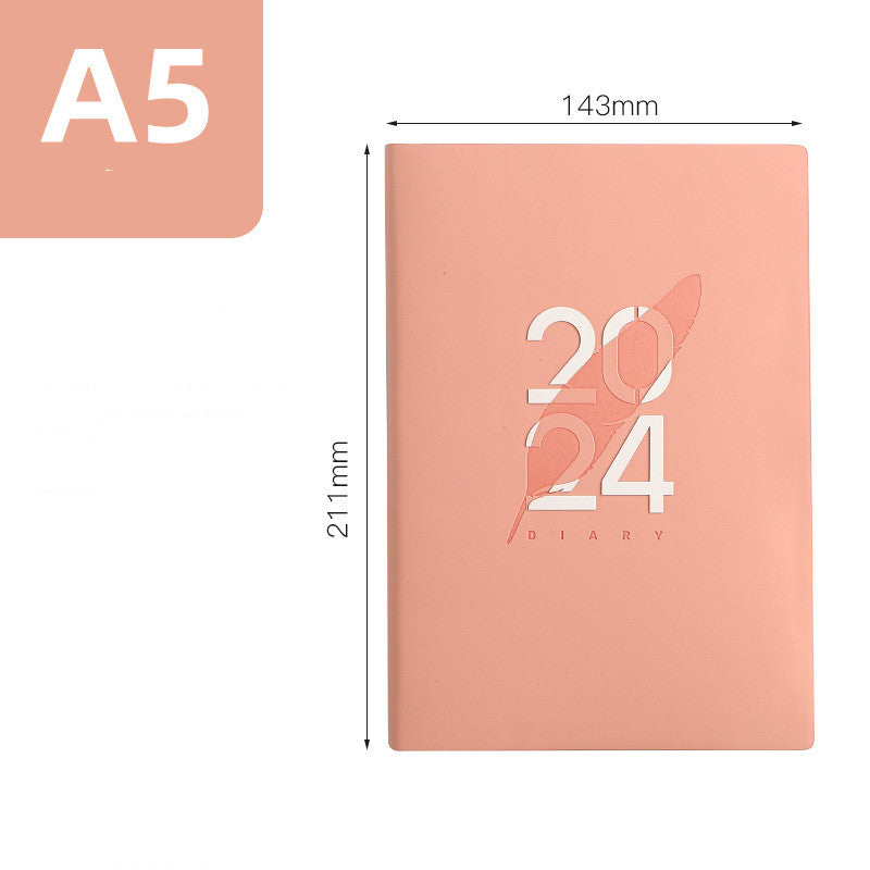 2024 English Schedule Book 365 Days Daily Planner