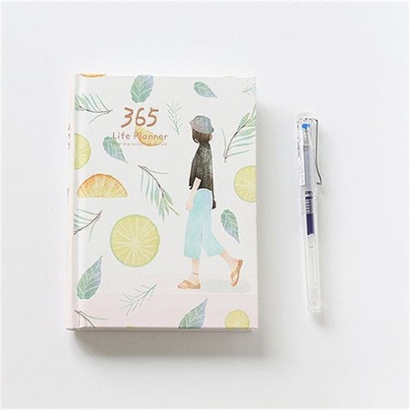 Simple Colored Inside 365 Schedule Planner Notebook