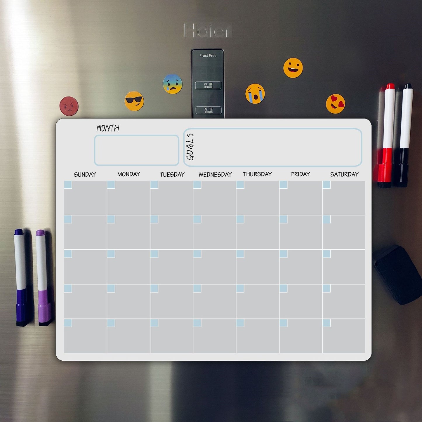 A3 Month Week Planner Magnetic Calendar Refrigerator Magnet