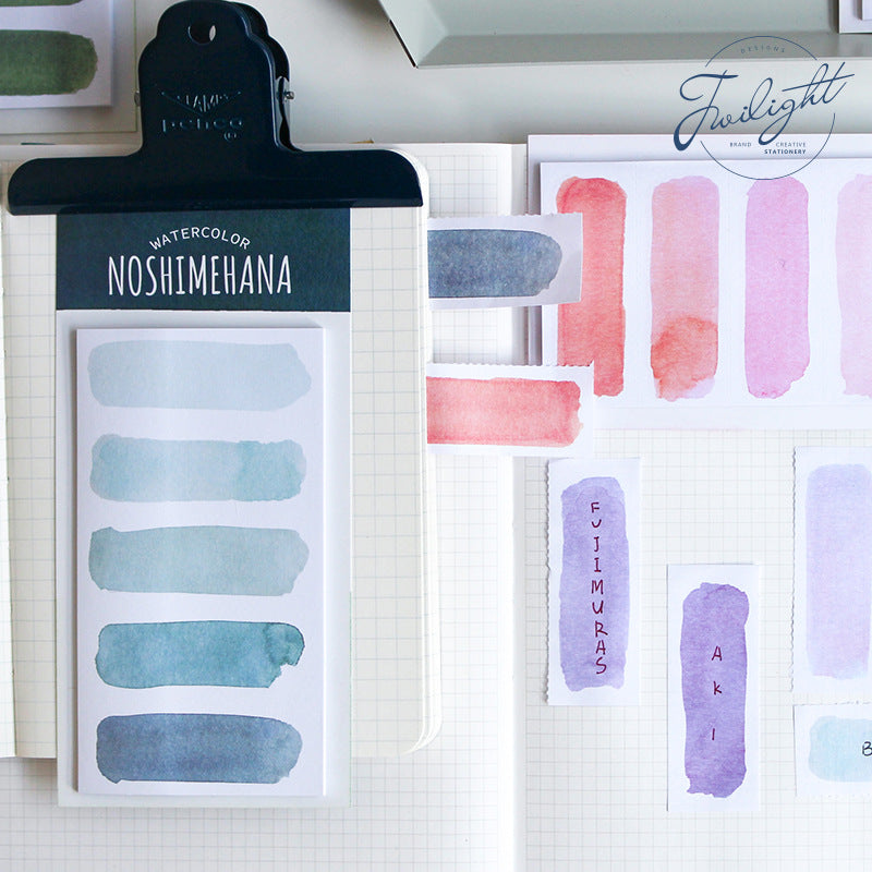 Watercolor Moods Series Tear-Off Post-it Notes