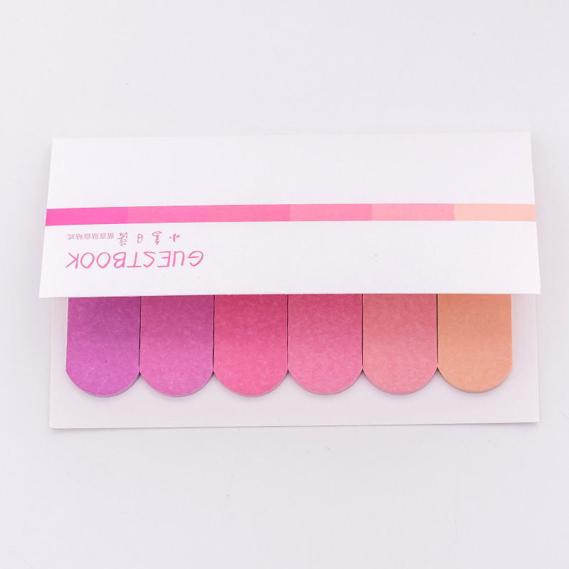 Color Gradient Post-It Notes Index Indicator Labels