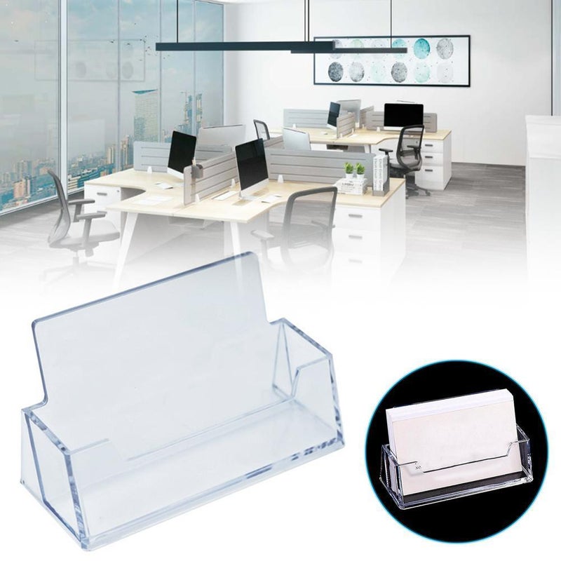 Acrylic Transparent Desktop Business Card Holder