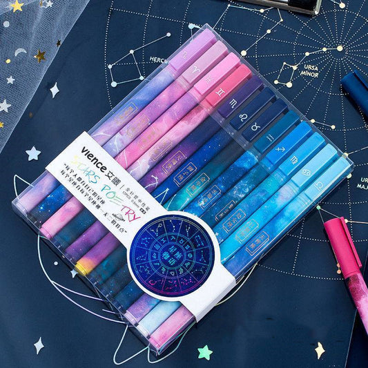 Twelve Constellation Pen Bright Star Pen Zodiac Ballpoint Pen