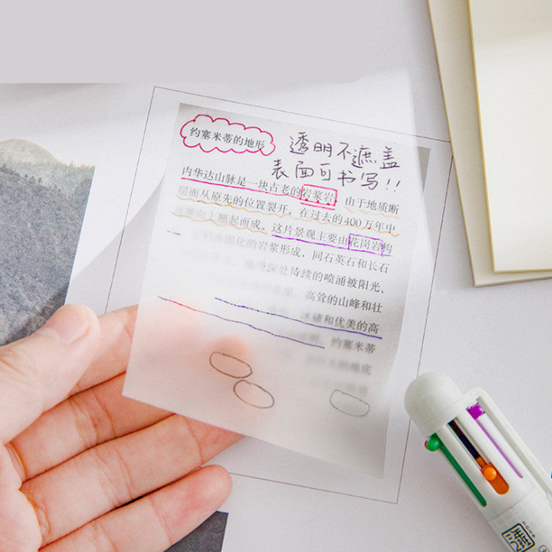 Fashion Transparent Post-it Note Student Sticker