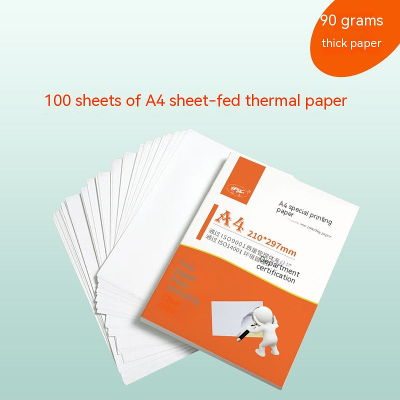 A4 Thermosensitive Printing Paper Special Paper Three-proof Folding Paper