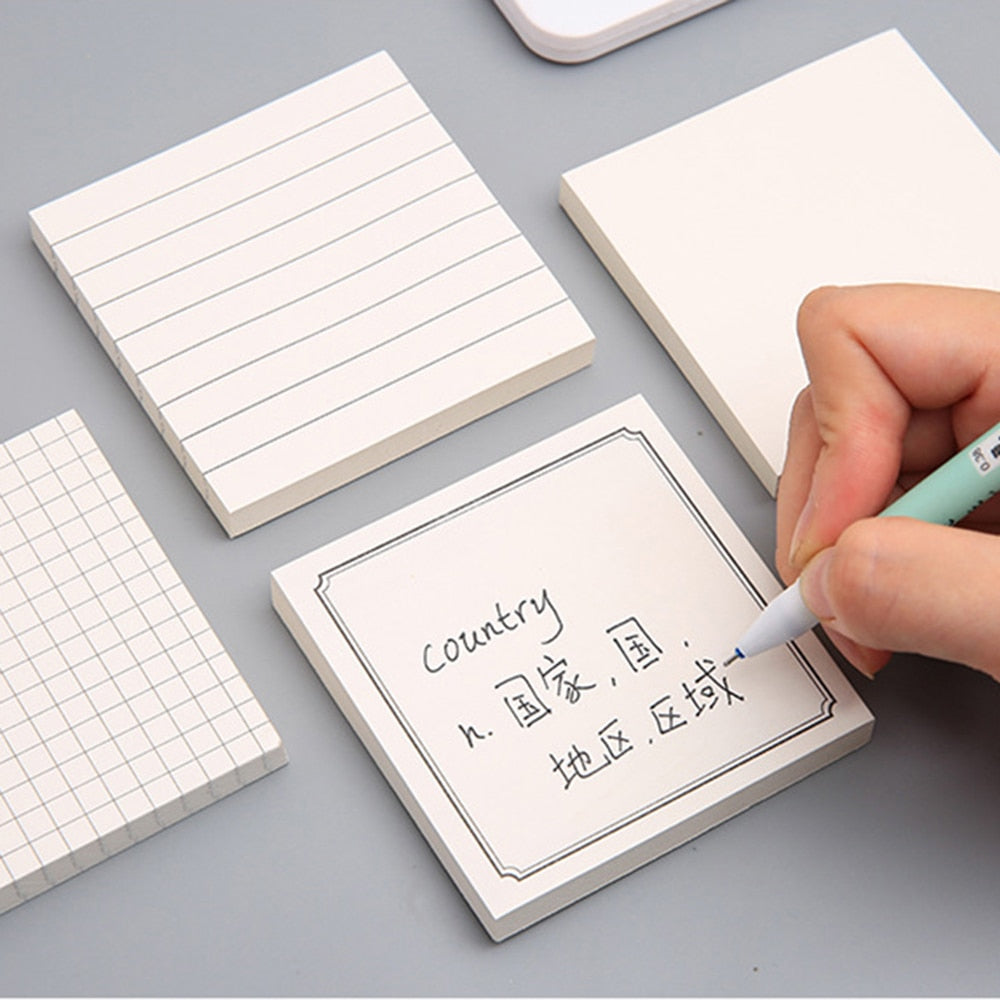 Minimalist Grid/Lined/Blank Sticky Notes