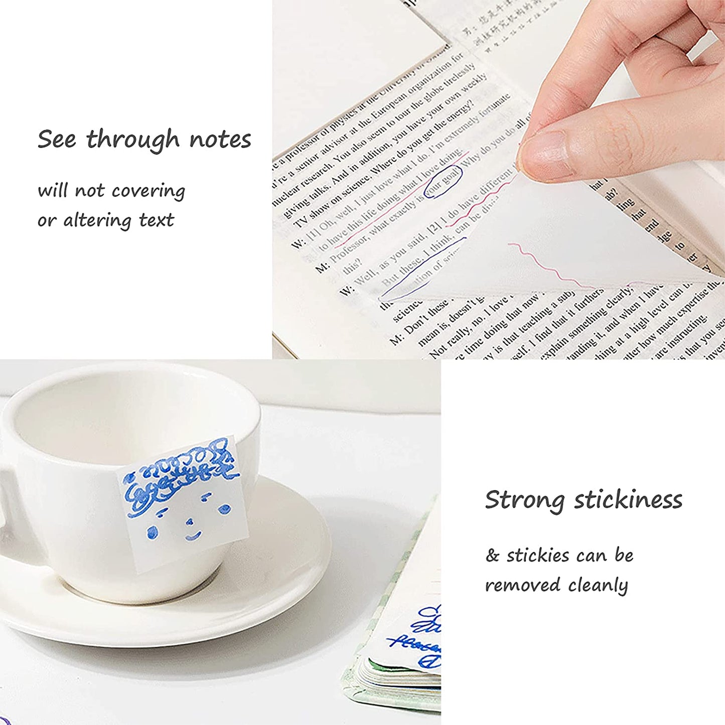 Transparent Waterproof Sticky Note