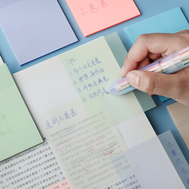 Transparent Waterproof Sticky Note