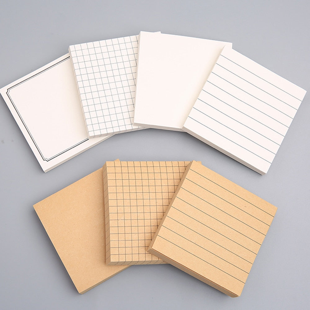 Minimalist Grid/Lined/Blank Sticky Notes