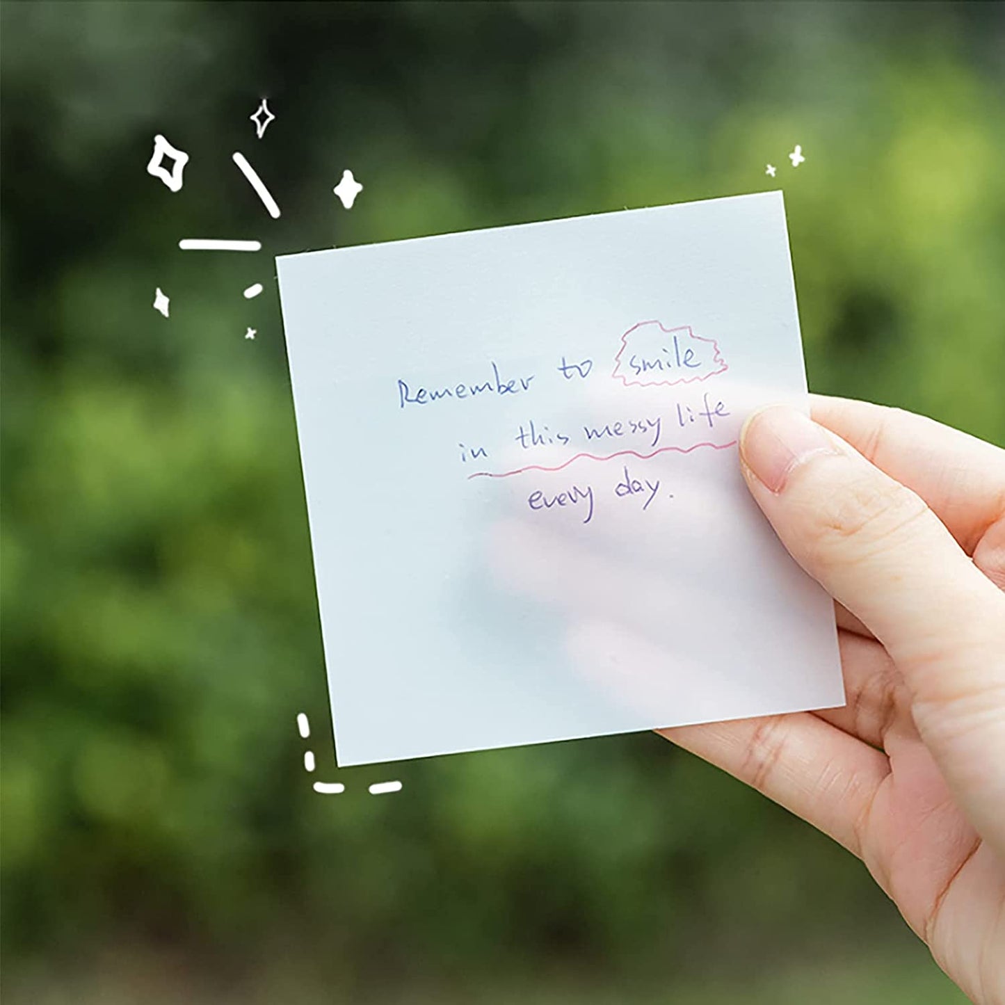 Transparent Waterproof Sticky Note