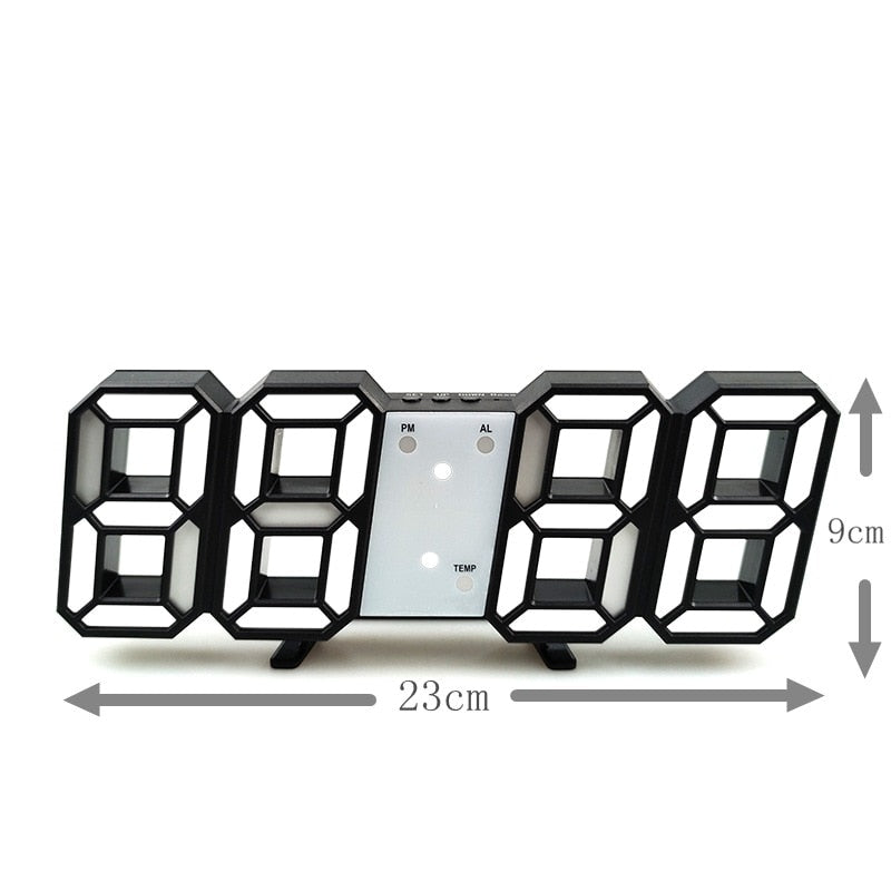 3D LED Digital Desk Clock