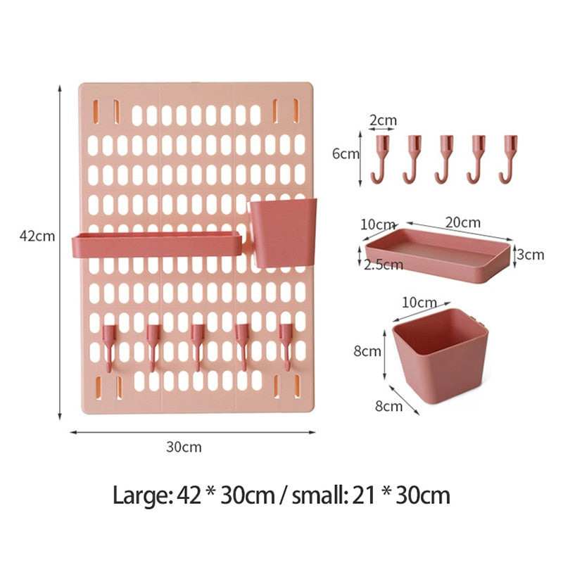 Hole Board Storage Rack Desk Organizer