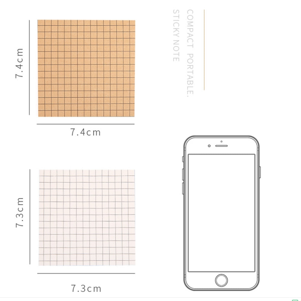 Minimalist Grid/Lined/Blank Sticky Notes