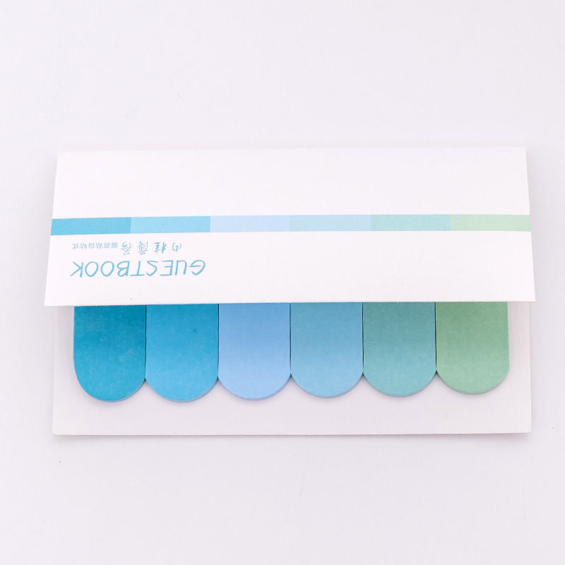 Color Gradient Post-It Notes Index Indicator Labels