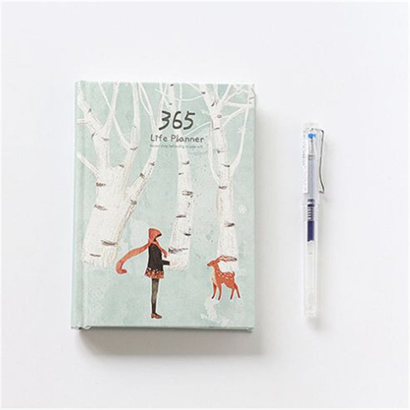 Simple Colored Inside 365 Schedule Planner Notebook